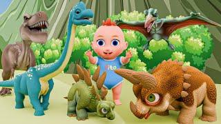 10 Little Dino T-REX Pterodactyl Triceratops  Stegosaurus | Kids Songs | Tito Land - Nursery Rhymes