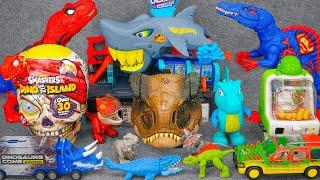 123 Minutes Satisfying with Unboxing Collection Dinosaur Toys Track Set ASMR | Review Toys