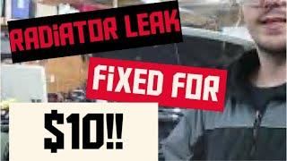 How to fix radiator leak for $10!!