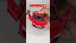 Diecast scale model of mini Audi R8 #modelcars #cars #automobile #scaleauto #scalecar #shorts #audi