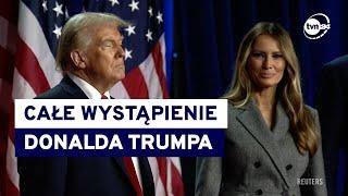 Całe wystąpienie Donalda Trumpa po wyborach w USA. "Musimy uczynić Amerykę znowu wielką"