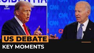 Key moments from the US presidential debate | Al Jazeera Newsfeed