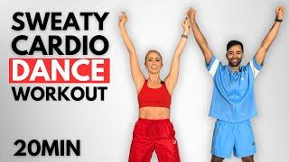 20 MIN SWEATY CARDIO DANCE Workout | All Standing | High Intensity | Full Body Fat Burn 