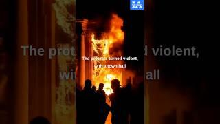 Townhall Set On Fire? What Is Happening In France? #shorts