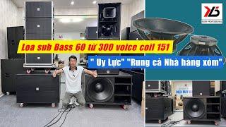 " Uy Lực" "Rung cả Nhà hàng xóm" Loa sub Bass 60 từ 300 voice coil 151 | 16tr500 | Điện Máy RUBY