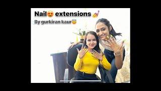 Nail extensions | Vlog | Ruby | Harwinder kaur | Ruby9606