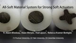 All-Soft Material System for Strong Soft Actuators