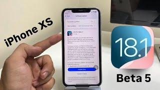 iOS 18.1 Beta 5 on iPhone Xs - Hoq to Update