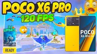 Poco X6 Pro BGMI ( Poseidon Mode 3.3 ) Test on Fps Meter / 120fps?