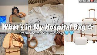 CANADA LIVING: WHAT'S IN MY HOSPITAL BAG | what l packed for My delivery | I got ADMITTED!!