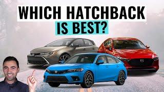 2022 Honda Civic Hatchback VS Mazda3 Sport VS Toyota Corolla Hatchback  Comparison Review