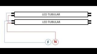 Como montar uma luminária com lâmpadas tubular de led?