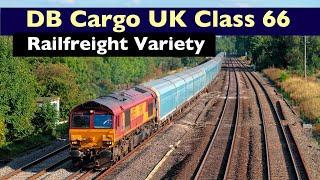 DB Cargo UK Class 66 Railfreight Variety