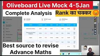 OLIVEBOARD Live MOCK Mock4-5JanCGL2025MAINS MOCK Analysis21-22DEC️#oliveboard#ssc#maths