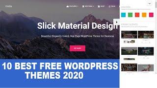 10 Best Free WordPress Themes 2020