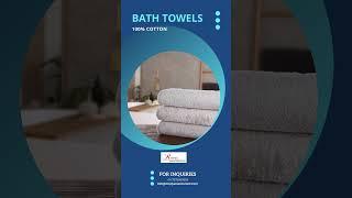 Plush Bath Towels in India from Rekhas House of Cotton - India's Leading Manufacturer of Linen