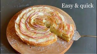 Apple cake recipe easy in 10 Minutes