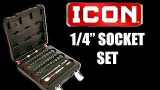 Harbor Freight Icon 1/4” Socket Set