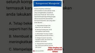 SOAL PPPK 2022 KOMPETENSI MANAJERIAL #soalpppk #pppk