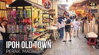 Ipoh Old Town Walking Tour: Step Back in Time | Perak, Malaysia | 4K