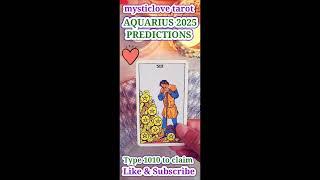 AQUARIUS 2025 PREDICTIONS - What Can You Expect?️#englishtarot#shorts#aquarius2025predictions