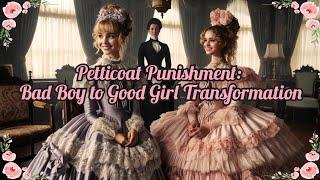 Petticoat Punishment: Bad Boy to Good Girl Transformation  crossdressing sissy boy