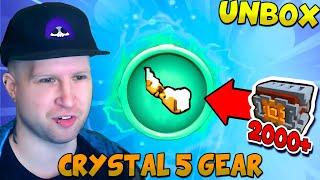 MY FIRST CRYSTAL 5 IN TROVE | Unboxing Over 2000 Gearcrafter's Vault Boxes