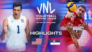  USA vs.  SRB - Highlights | Week 2 | Men's VNL 2024