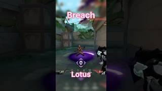 Breach Breaching Lotus | Valorant | Shorts #breachcombos #valorant #breach #breachplays #shortsfeed