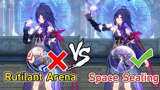 Seele Build Rutilant Arena vs Space Sealing Station Damage Comparison - Honkai Star Rail Seele Rerun