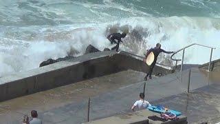 Surf accident in Biarritz - short version