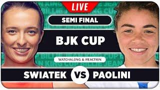 SWIATEK vs PAOLINI • Billie Jean King Cup 2024 SF • LIVE Tennis Watchalong Stream