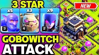 Three Star th9 GoBoWitch Attack