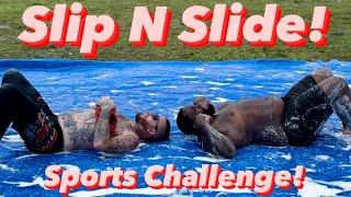 Slip N Slide Sports Challenges!!!