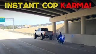 AMERICAN TRUCK DRIVERS DASH CAMERAS | Instant Motorcycle Cop Karma, Rear Ended, Bad Drivers! #254