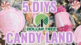   NEW!!! 5 DIY Dollar Tree CANDY LAND JUMBO CHRISTMAS ORNAMENTS DECOR CRAFTOlivias Romantic Home