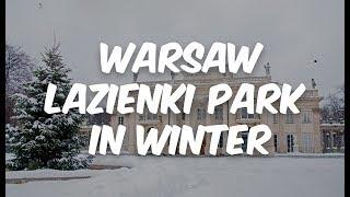 Warsaw Lazienki Park in Winter