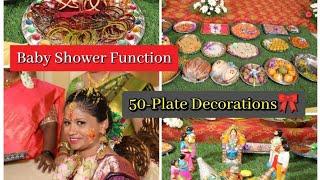 Baby Shower Function | Baby Shower Plate Decorations Ideas | 7th month Valaikappu Function