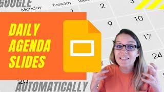 Daily Agenda Google Slides by Alice Keeler