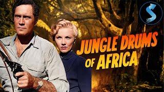 Jungle Drums of Africa | Full Adventure Movie | Clayton Moore | Phyllis Coates | Johnny Sands