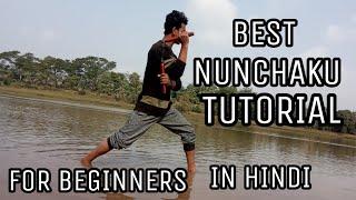 nunchaku training at home - tutorial in hindi |  flf martialarts academy