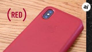 Hands-On: (PRODUCT)RED iPhone X Leather Folio Case