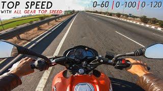 Pulsar NS 200 BS6 : Performance Ride | Top Speed with All Gear | Acceleration Test @riderVEERJI