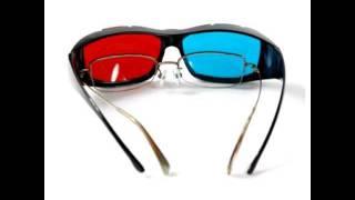 Red Blue Anaglyphic 3D Glasses for spectacle-wearers