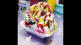 Dhoraji Famous Gola Ganda | Snow Cone | Crushed Ice Gola | Street Dessert in Summer.