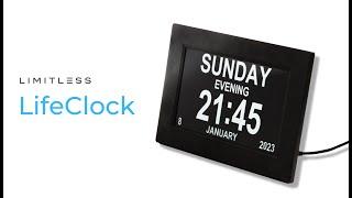 LifeClock Digital Calendar, Alarm Clock, Photo Frame, & USB Charger