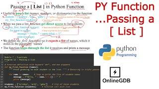 Python | Function | Passing a List