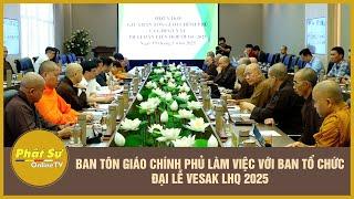 GOVERNMENT COMMITTEE OF RELIGION WORKS WITH THE ORGANIZING COMMITTEE OF THE 2025 UN VESAK CEREMONY