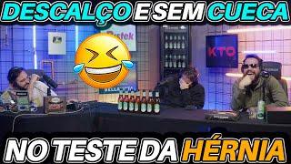 Descalço e SEM CUECA no Teste da HÉRNIA