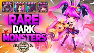 TOO MANY RARE Dark NAT5 Monsters in One Team - Summoners War